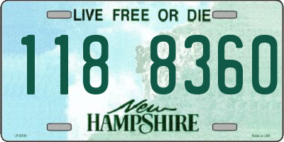 NH license plate 1188360