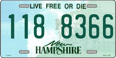 NH license plate 1188366