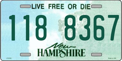 NH license plate 1188367