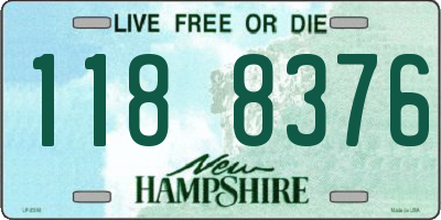 NH license plate 1188376