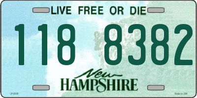NH license plate 1188382