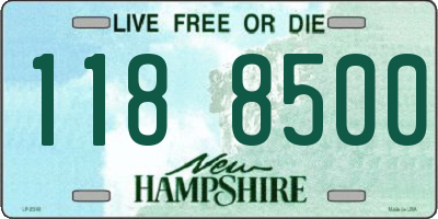 NH license plate 1188500