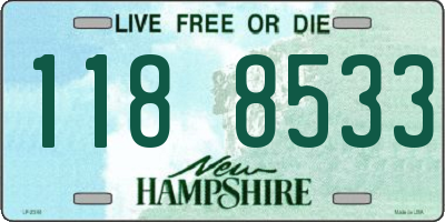 NH license plate 1188533