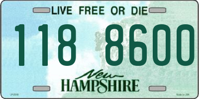 NH license plate 1188600