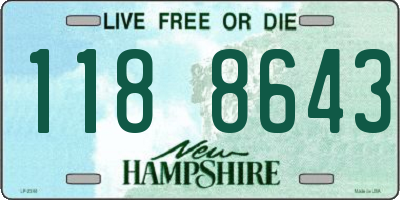 NH license plate 1188643