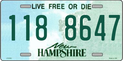 NH license plate 1188647