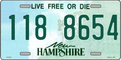 NH license plate 1188654