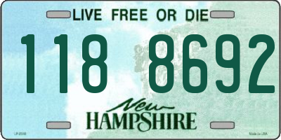 NH license plate 1188692