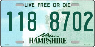 NH license plate 1188702