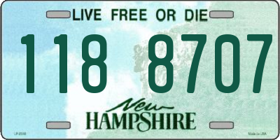 NH license plate 1188707
