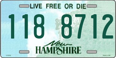 NH license plate 1188712