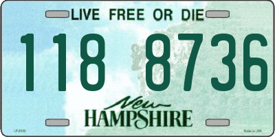 NH license plate 1188736