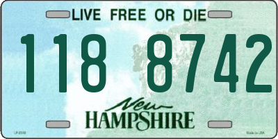 NH license plate 1188742