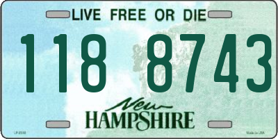 NH license plate 1188743