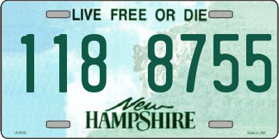NH license plate 1188755