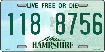 NH license plate 1188756