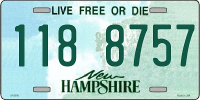 NH license plate 1188757
