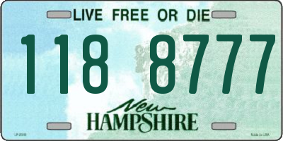 NH license plate 1188777