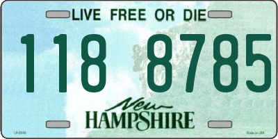 NH license plate 1188785