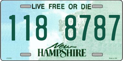 NH license plate 1188787