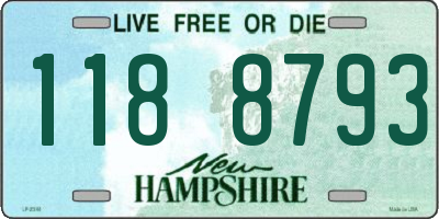 NH license plate 1188793