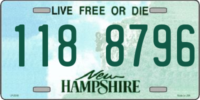 NH license plate 1188796