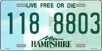 NH license plate 1188803