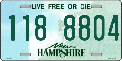 NH license plate 1188804