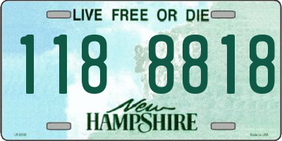 NH license plate 1188818