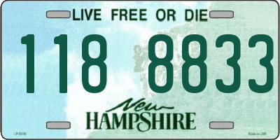 NH license plate 1188833