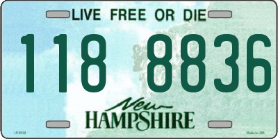 NH license plate 1188836