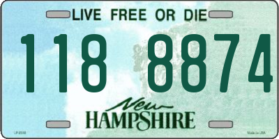 NH license plate 1188874
