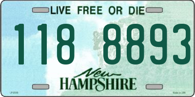 NH license plate 1188893