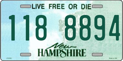 NH license plate 1188894