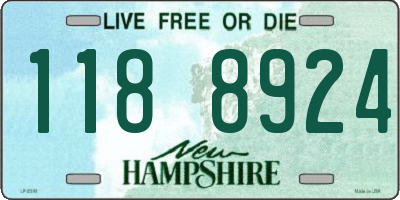 NH license plate 1188924