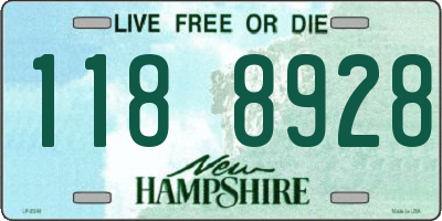 NH license plate 1188928