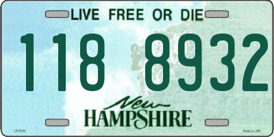 NH license plate 1188932