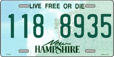 NH license plate 1188935