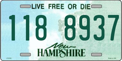 NH license plate 1188937
