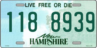 NH license plate 1188939