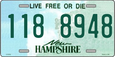 NH license plate 1188948