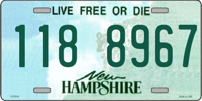NH license plate 1188967
