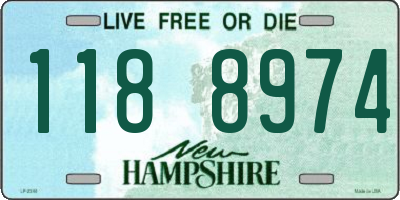 NH license plate 1188974