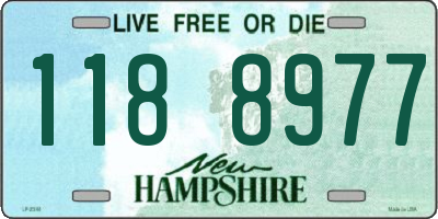 NH license plate 1188977