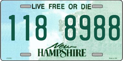 NH license plate 1188988