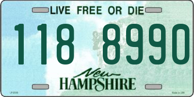NH license plate 1188990