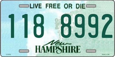 NH license plate 1188992