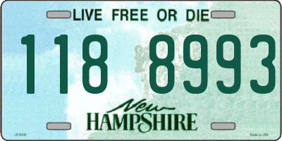 NH license plate 1188993