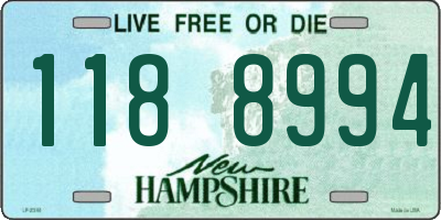 NH license plate 1188994