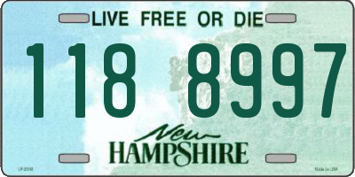 NH license plate 1188997